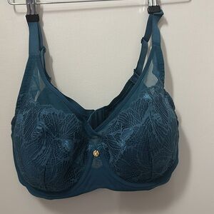 UNDERSTANCE Size 34G Ivy Full Coverage Blue Coral Underwire Bra